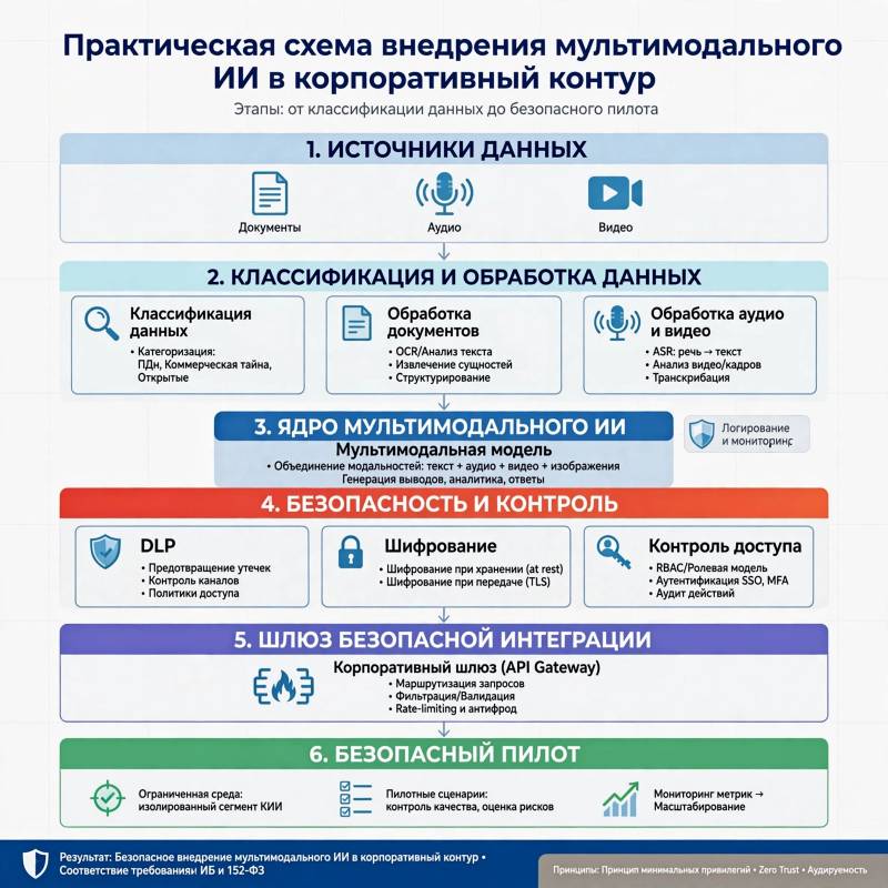 Как внедрить мультимодальные ИИ-сервисы в корпоративный контур без утечки данных